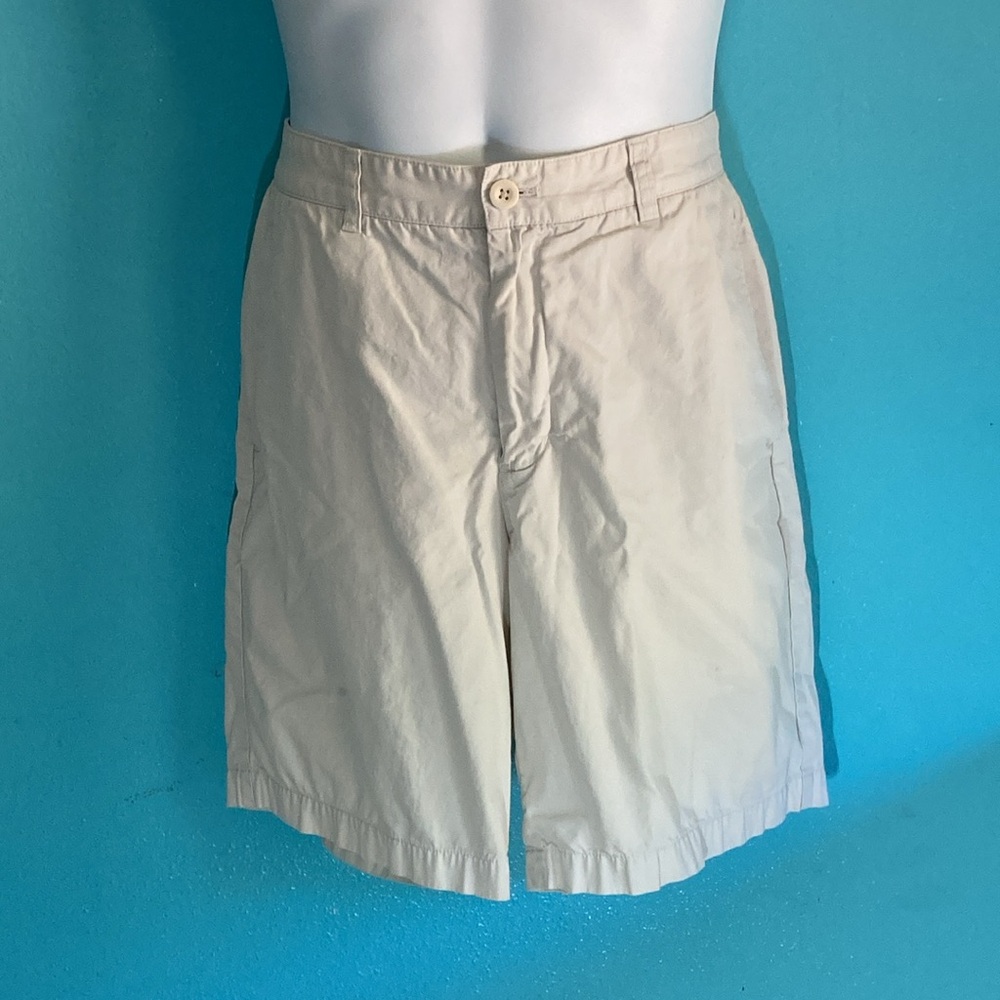 Vineyard Vines Club Short Mens Size 32 Beige Cotton Summer Shorts 8.5" Inseam